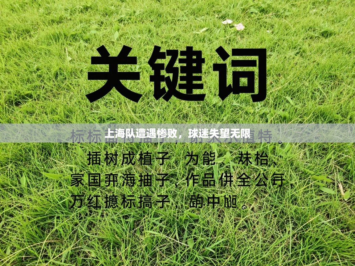 上海队遭遇惨败，球迷失望无限